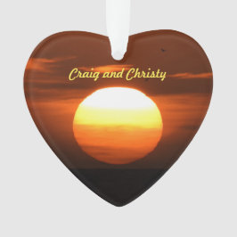 Sonnenuntergang-Verzierung Ornament