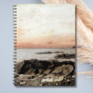 Sonnenuntergang, Vevey, Schweiz – Gustave Courbet Notizblock