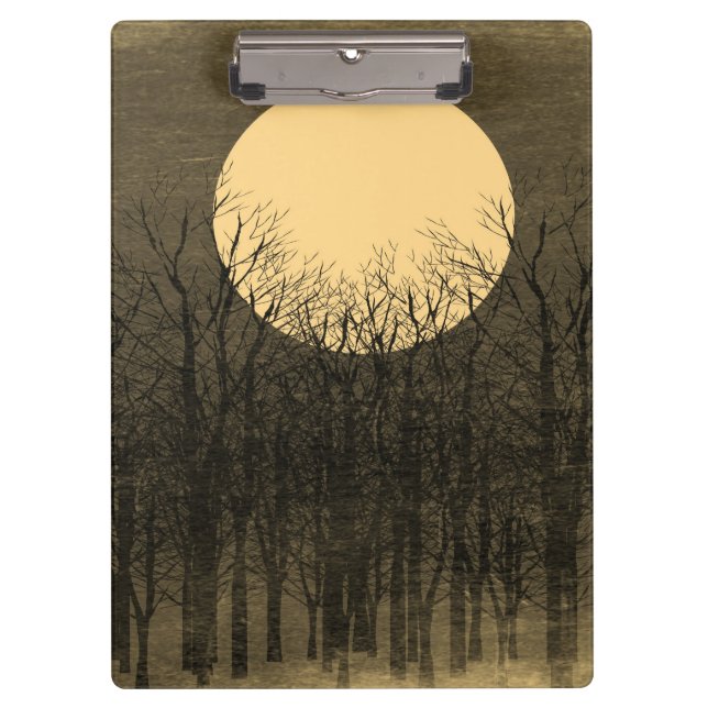 Sonnenuntergang Vintag Klemmbrett (Vorderseite)