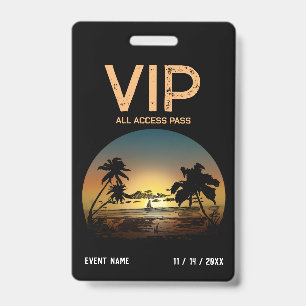 Sonnenuntergang VIP-Abzeichen Ausweis