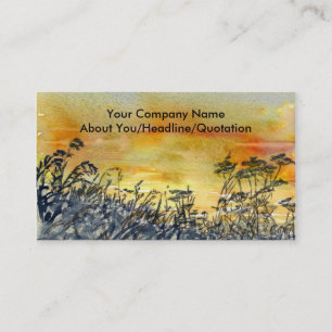 "Sonnenuntergang-" Visitenkarte