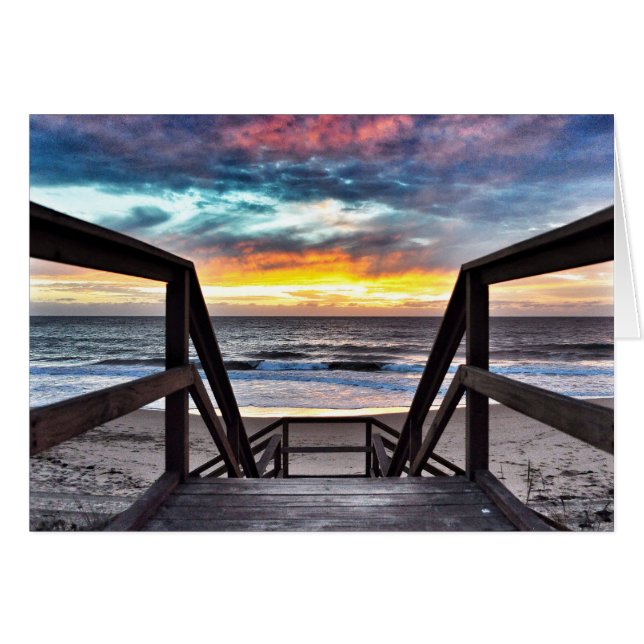 Sonnenuntergang vom Rustikalen Holzdeck (Vorderseite (Horizontal))