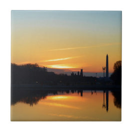 Sonnenuntergang von Hauptstadt Hill. Fliese