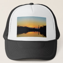 Sonnenuntergang von Hauptstadt Hill. Truckerkappe
