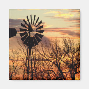 Sonnenuntergang von Texas Magnet