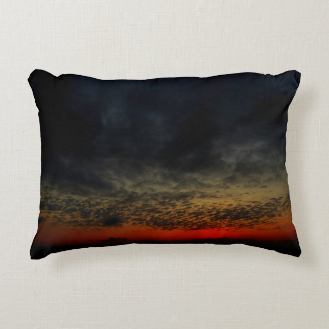 Sonnenuntergang vor dem Sturm Dekokissen (Vorderseite)