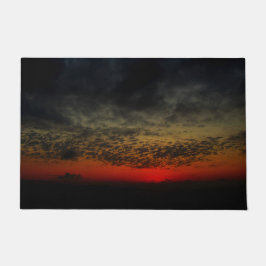 Sonnenuntergang vor dem Sturm Fußmatte