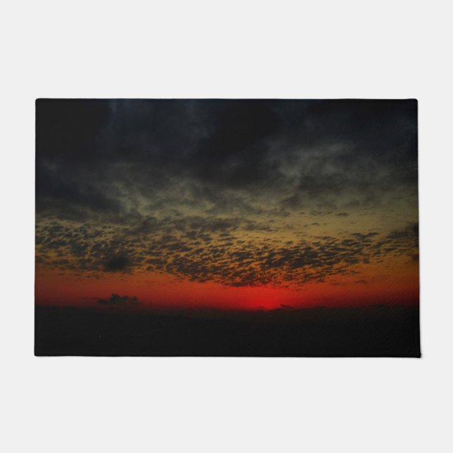 Sonnenuntergang vor dem Sturm Fußmatte (Vorderseite)