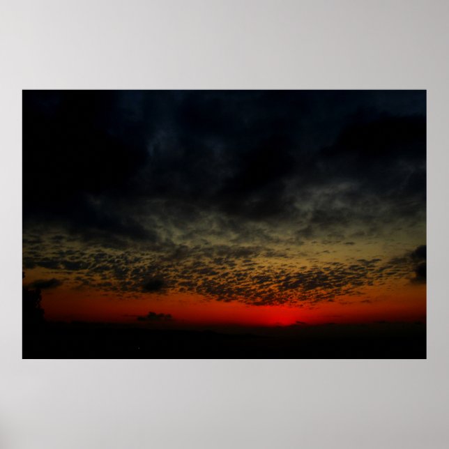 Sonnenuntergang vor dem Sturm Poster (Vorne)