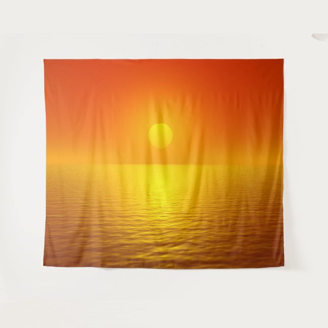 Sonnenuntergang Wandteppich (Vorderseite (Horizontal))