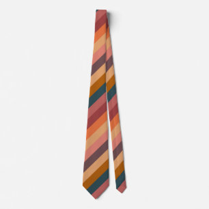 Sonnenuntergang Wasserfarbe Streifen Neck Tie Krawatte