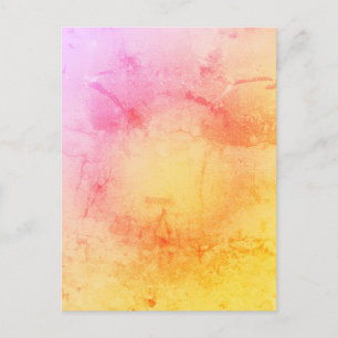 Sonnenuntergang Wasserfarbe Textur Postkarte