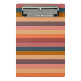 Sonnenuntergang Wasserfarben Streifen Mini Klemmbrett