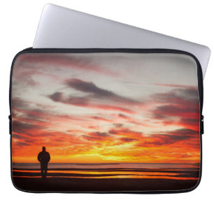 Sonnenuntergang-Weg Laptopschutzhülle