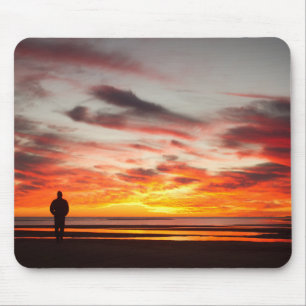 Sonnenuntergang-Weg Mousepad