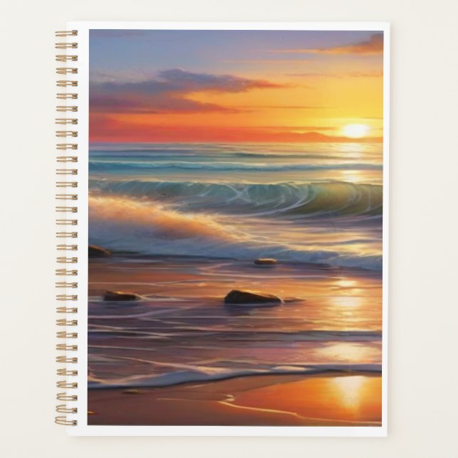 Sonnenuntergang: Welle der Ruhe Planer (Vorderseite)