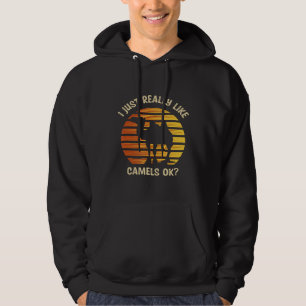Sonnenuntergang, wie Camels Ok Camel Wüste Hoodie
