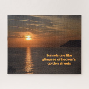 Sonnenuntergang wie ein Himmelsglanz - 11 x 14 Zol Puzzle