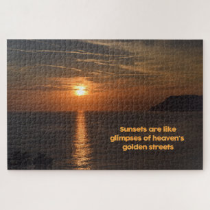 Sonnenuntergang wie eine Himmelsglampe - 20 x 30 Z Puzzle