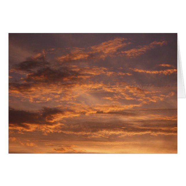Sonnenuntergang Wolken I farbenfrohe Sky Fotografy (Vorderseite (Horizontal))
