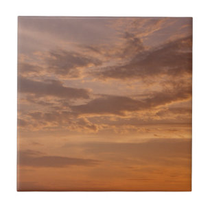 Sonnenuntergang Wolken II Pastel Abstrakte Natur Fliese