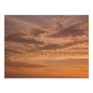 Sonnenuntergang Wolken II Pastel Abstrakte Natur Fotodruck