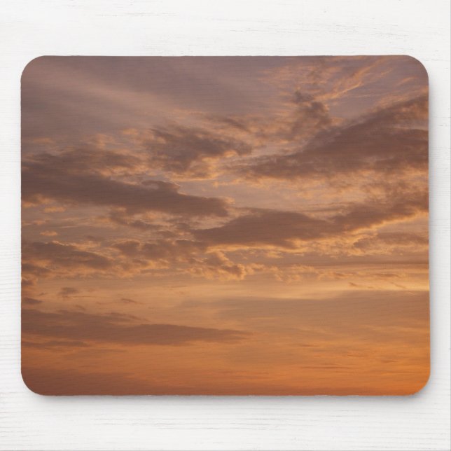 Sonnenuntergang Wolken II Pastel Abstrakte Natur Mousepad (Vorne)