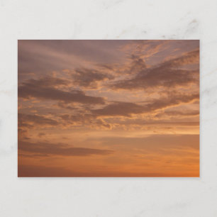 Sonnenuntergang Wolken II Pastel Abstrakte Natur Postkarte
