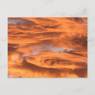 Sonnenuntergang Wolken Postkarte