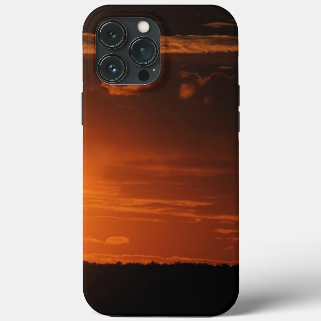 Sonnenuntergang-Wolken-Wald- Case-Mate iPhone Hülle (Rückseite)