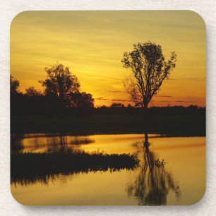 Sonnenuntergang, Yellow Water Billabong Untersetzer