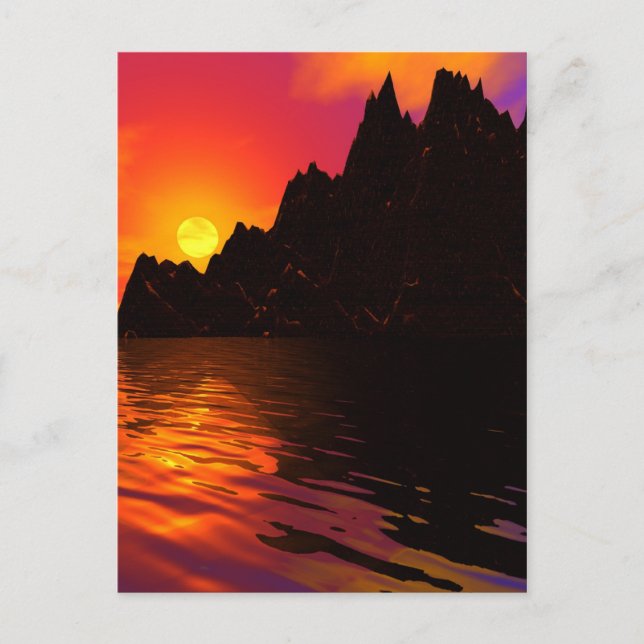 Sonnenuntergänge 1 postkarte (Vorderseite)