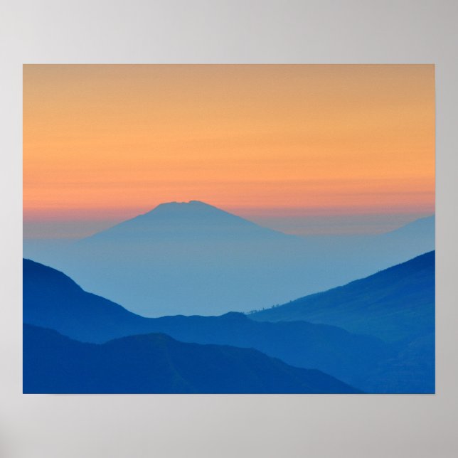 Sonnenuntergänge Abstrakte Landschaft Poster (Vorne)