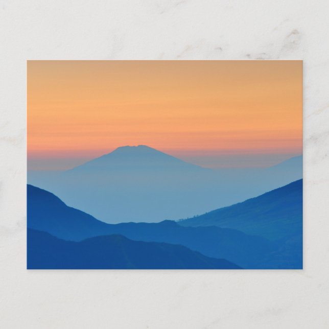 Sonnenuntergänge Abstrakte Landschaft Postkarte (Vorderseite)