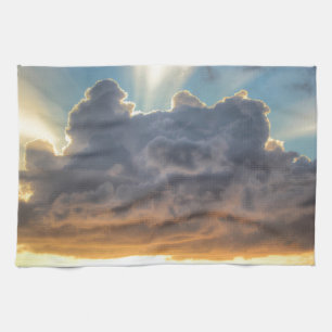 Sonnenuntergänge durch Sturmwolken Küchentuch