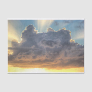 Sonnenuntergänge durch Sturmwolken Seidenpapier