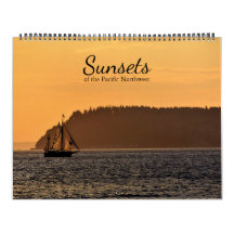 Sonnenuntergänge im Nordwesten des Pazifiks