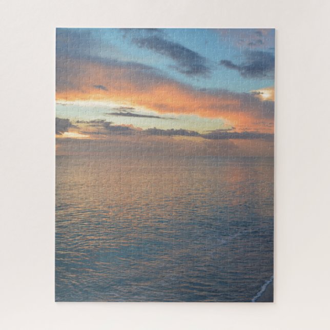 Sonnenuntergänge im Wasser Puzzle (Vertikal)