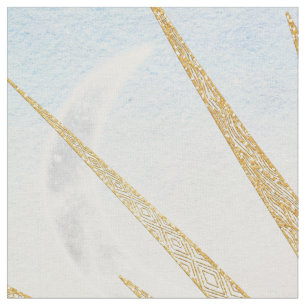 Sonnenuntergänge im Wasser Sunset Gold Sun Doodle Stoff
