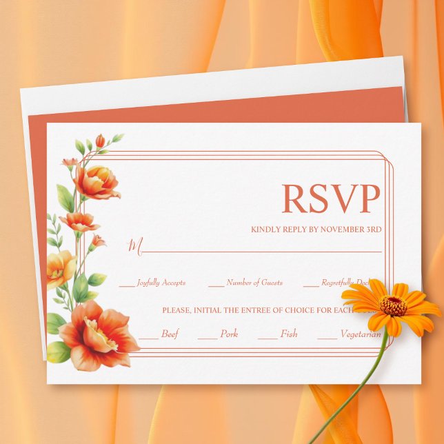 Sonnenuntergänge in Verona und Hochzeiten an drei  RSVP Karte (Von Creator hochgeladen)