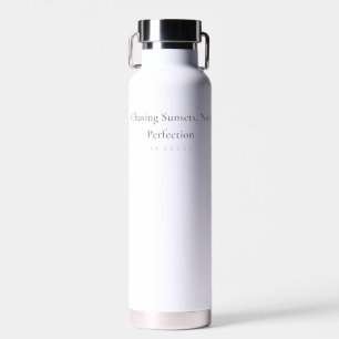 Sonnenuntergänge jagen, nicht Perfektion - Inspiri Trinkflasche
