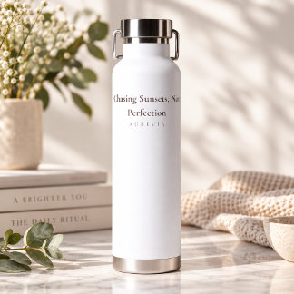 Sonnenuntergänge jagen, nicht Perfektion - Inspiri Trinkflasche