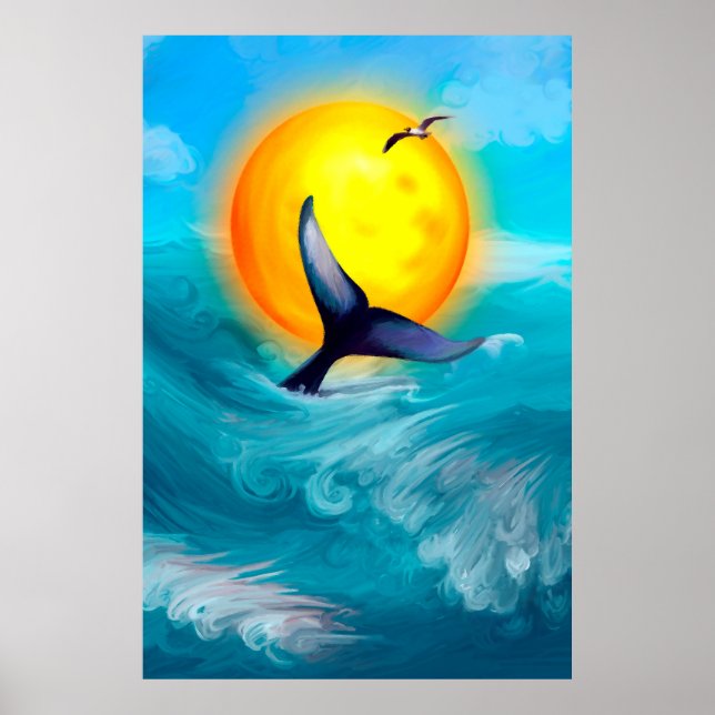 Sonnenuntergänge Schwanz Poster (Vorne)