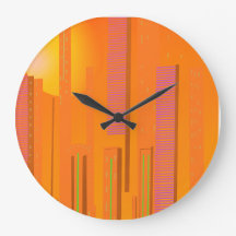 Sonnenuntergänge über einer cyberpunk futuristisch
