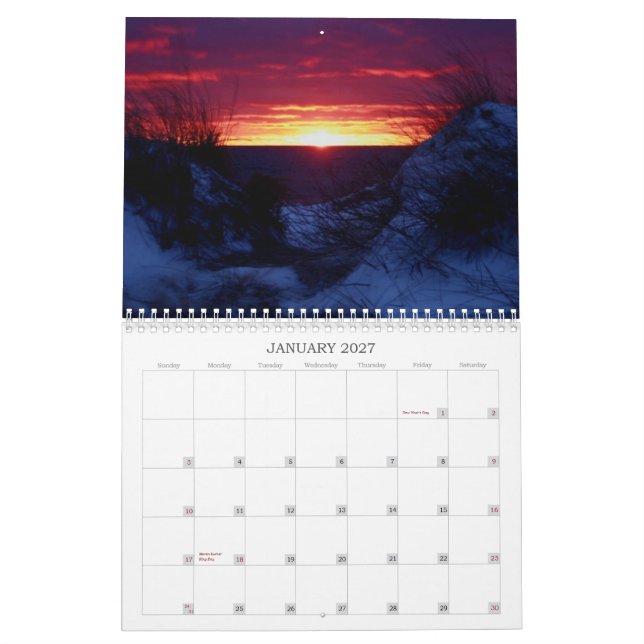 Sonnenuntergänge und so kalender (Jan 2027)