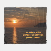 Sonnenuntergänge wie die Lichter der goldenen Stra