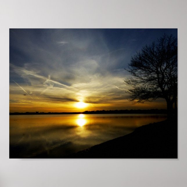 Sonnenuntergänge wie flüssiges Gold Poster (Vorne)