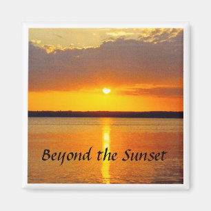 Sonnenuntergangmagnet, über dem Sonnenuntergang Magnet