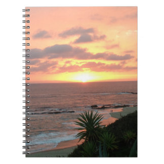 Sonnenuntergangnotizbuch Notizblock