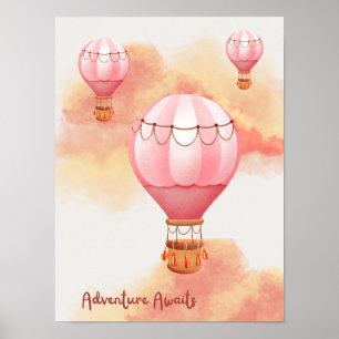 Sonnenuntergangs-Abenteuer wartet Poster